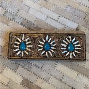 Vintage Meera Mahadevia clutch with strap